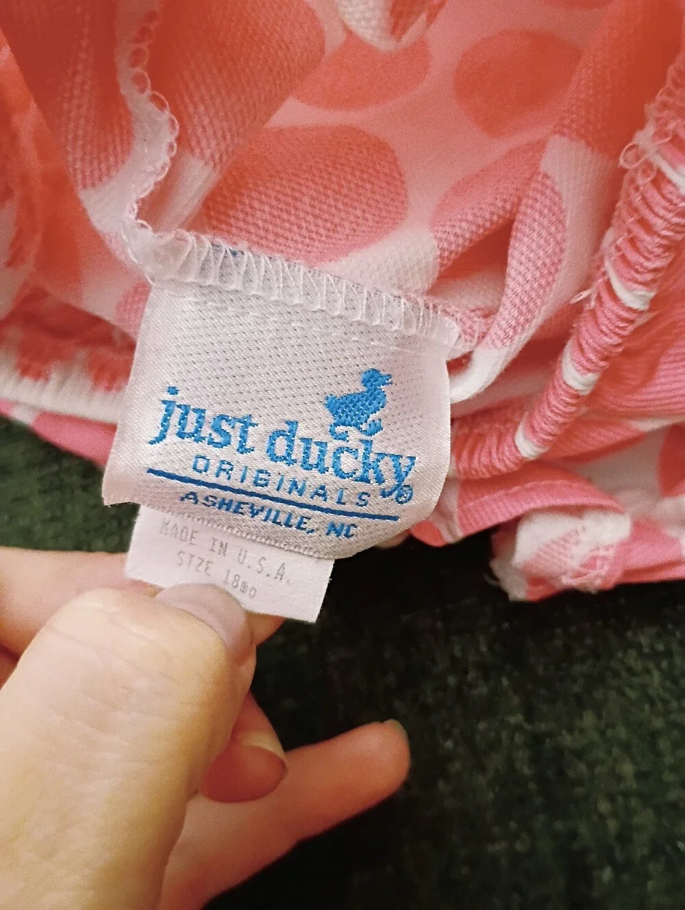 Just Ducky Pink Polka Dot Kids Bloomers 18months